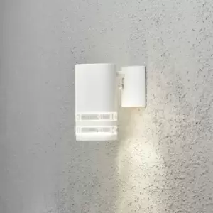 Image of Konstsmide Modena Outdoor Modern Single Wall Light White, Transparent, IP44