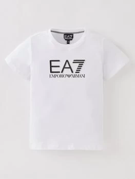 Image of Emporio Armani EA7 Train Visibility T-Shirt White Size 8 Years Boys