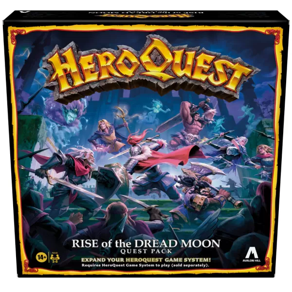 Image of Hasbro Avalon Hill HeroQuest Rise of the Dread Moon Quest Pack