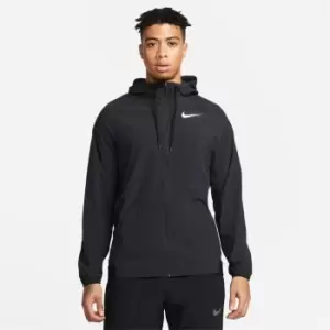 Image of Nike Pro Dri-FIT Flex Vent Max Mens Full-Zip Hooded Training Jacket - Black