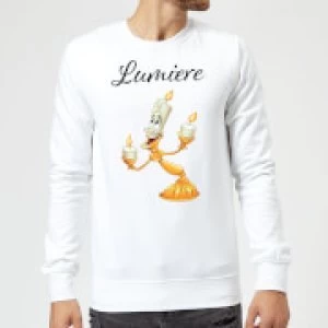 Image of Disney Beauty And The Beast Lumiere Sweatshirt - White