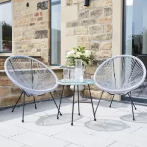 Image of Rio 2 Seater Garden Bistro Set - Grey