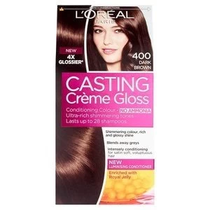 Image of Casting Creme Gloss 400 Dark Brown Semi Permanent Hair Dye Brunette