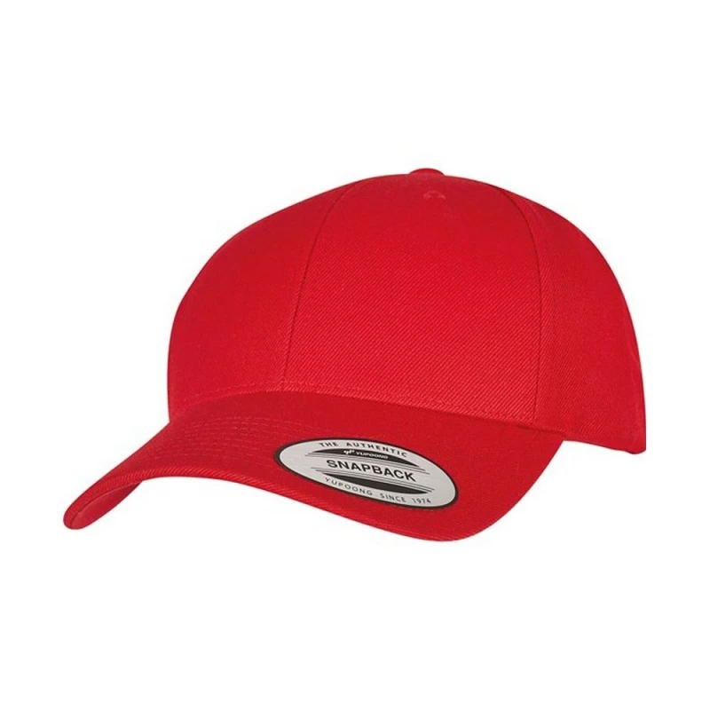 Image of Flexfit Flexfit Men Premium Snapback Cap in Red Red One Size Male 5063300286289