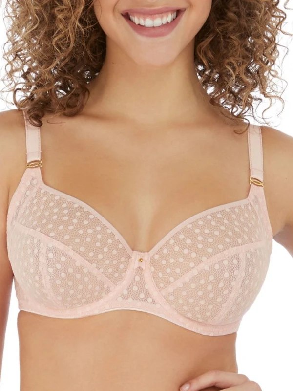 Image of Freya Womens Starlight Side Support Bra in Pink Size: 34E Pink Female 34E
