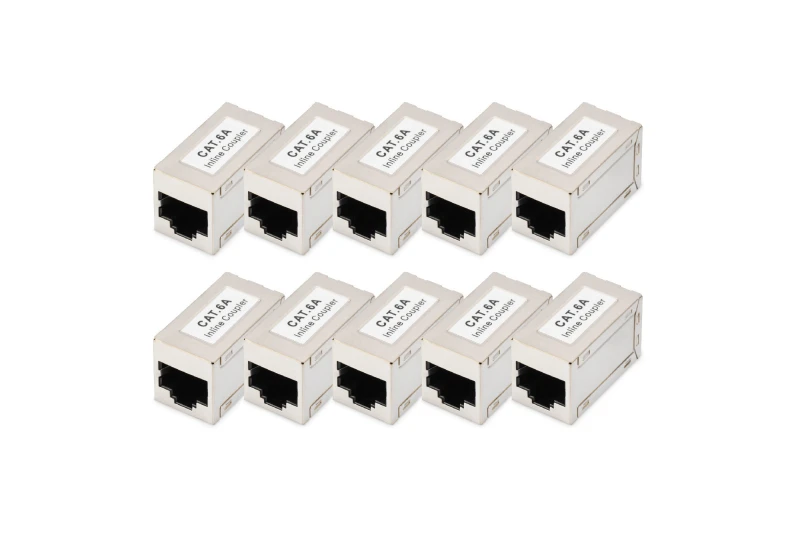 Image of Digitus CAT 6A modular couplers. shielded -10 pieces
