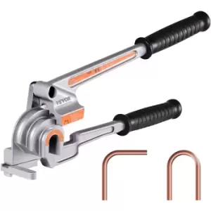 Image of Vevor - Pipe Tube Bender, 1/4', 3/8', 1/2' od, 3 in 1 Manual Level Tube Bender, 180° Copper Aluminum Pipes Bending Tools for hvac Air Conditioning