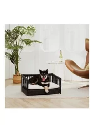 Image of Teamson Pets Wicker Rattan Pet Sofa Bed