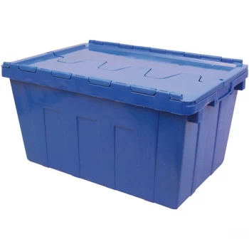 Image of VISO DSW 5536 Nestable Crate 600 x 400 x 305mm - 50L - Blue