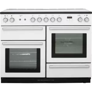 Image of Rangemaster NEX110EIWHC (106170) 110cm Induction Range Cooker in White/Chrome Trim