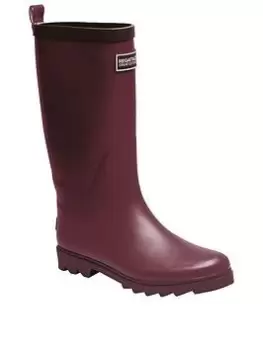 Image of Regatta Fairweather Cosy Wellington, Red, Size 6, Women