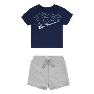 Image of Ben Sherman Ben Logo T & Shrt St Bb99 - Blue