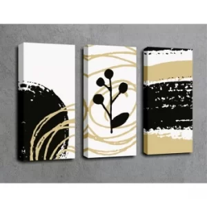 Image of UC029 Multicolor Decorative Canvas Painting (3 Pieces)