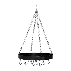 Image of Round Metal Ceiling Rack in Matte Black