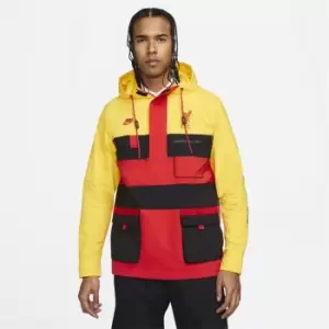 Image of Nike Sportswear Liverpool FC Hooded Jacket Mens - Yellow