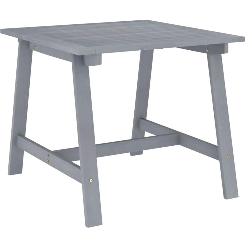 Image of VIDAXL Garden Dining Table Grey 88x88x74cm Solid Acacia Wood Vidaxl 8720286143438
