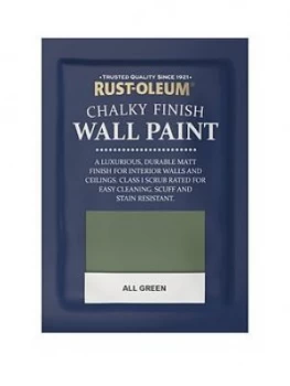 Image of Rust-Oleum Rust-Oleum Chalky Wall Paint 10ml Tester Sachet All Green