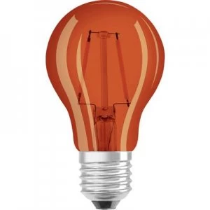 Image of OSRAM 4058075816046 LED (monochrome) EEC A+ (A++ - E) E27 Arbitrary 2 W = 15 W Orange (Ø x L) 55mm x 105mm Filament
