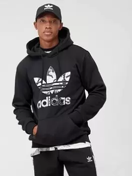 Image of adidas Originals Camo Infill Hoodie - Black Size M Men