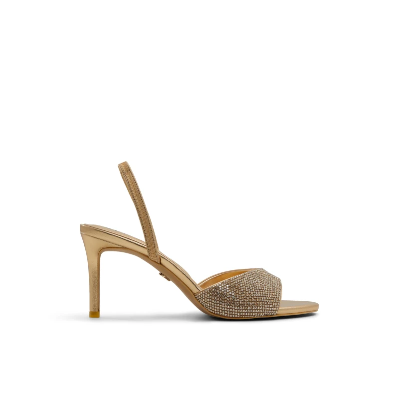 Image of Aldo Womens Aitana Heeled Sandals Gold female 3 (36)