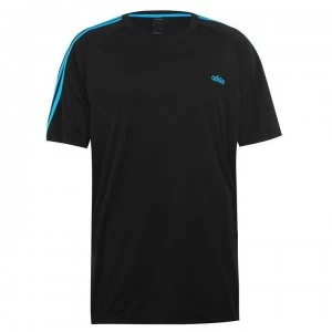 Image of adidas Mens Sereno Training Top - Black/SolBlue