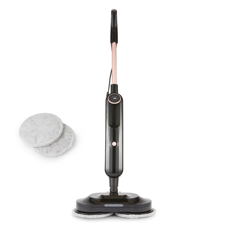 Image of Geepas Geepas Digital Steam Mop 2 Rotating Power Pads LED Display 540ML Water Tank Black unisex