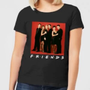 Image of Friends Character Pose Womens T-Shirt - Black