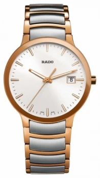 Image of RADO Centrix Two Tone Stainless Steel White Dial Watch