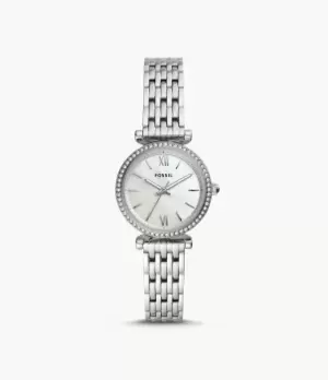 Image of Fossil Women Carlie Mini Three-Hand Stainless Steel Watch