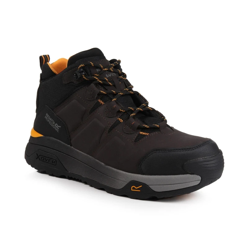 Image of Regatta Mens Hyperfort Safety Hiker Chestnut Black male UK 6