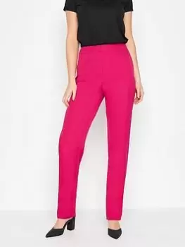 Image of Long Tall Sally Magenta Scuba Slim Leg Trouser, Pink, Size 18, Women
