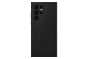 Image of Samsung Galaxy S22 Ultra Leather Cover in Black (EF-VS908LBEGWW)