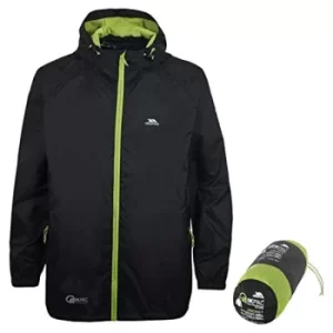 Image of Trespass Qikpac Waterproof Jacket Black Medium