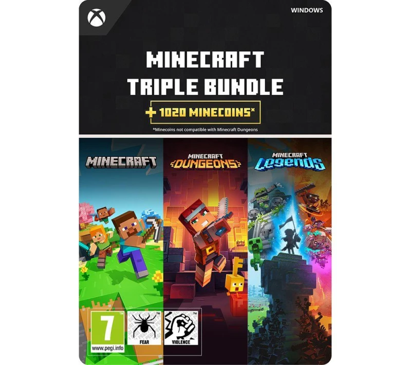 Image of XBOX Minecraft Triple Bundle - Windows, Download 8806188780152