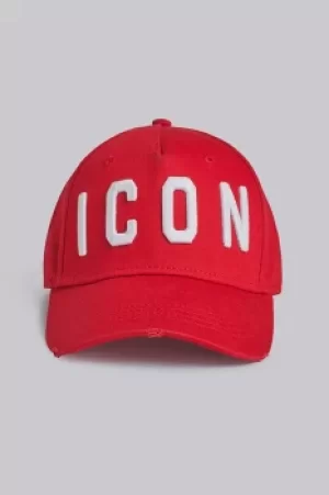 Image of DSQUARED2 Unisex Hat Red Size OneSize 100% Cotton