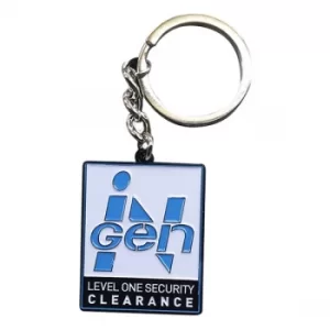 Image of Jurassic Park Metal Keychain InGen Limited Edition 4 cm