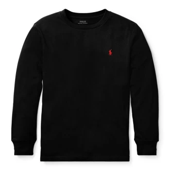 Image of Polo Ralph Lauren Junior Boys Long Sleeve T Shirt - Polo Black