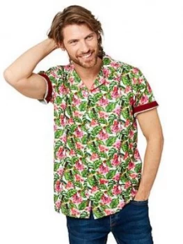 Image of Joe Browns Fresh and Funky Short Sleeve Shirt - White, Size L, Men