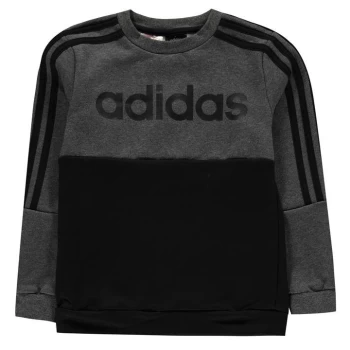 Image of adidas Large Logo Crew Sweatshirt Junior Boys - Grey