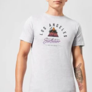 Image of Native Shore Mens Los Angeles Surfwear T-Shirt - Grey - 3XL