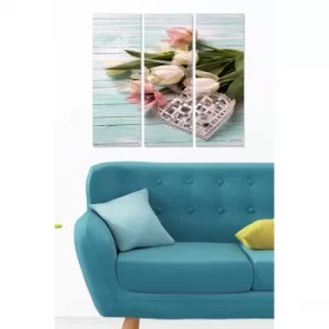 Image of MDF9770190 Multicolor Decorative MDF Painting (3 Pieces)