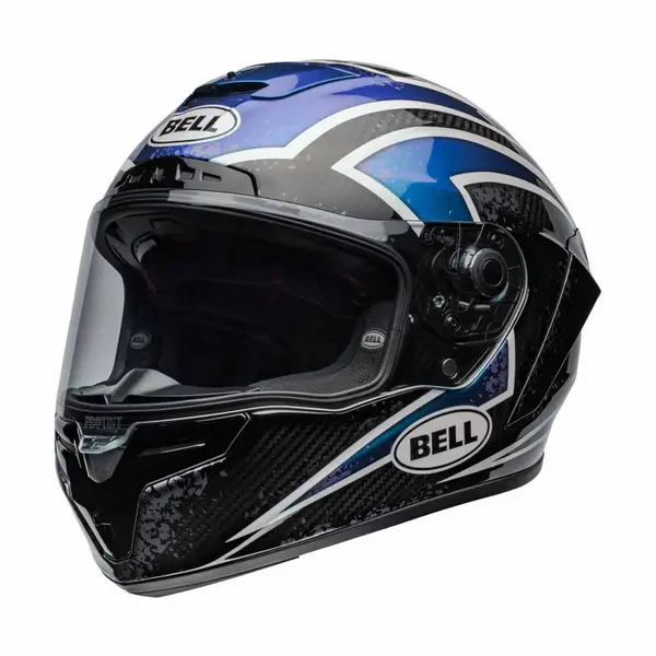 Image of Bell Race Star DLX Flex Xenon Gloss Orion Black Full Face Helmet Size L
