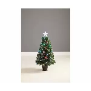 Image of Fibre Optic Christmas Tree with Top Star 3ft, none