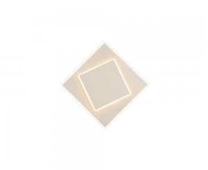 Image of Flush Wall Lamp, 12W LED, 3000K, 725lm, IP20, White