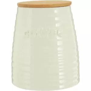 Image of Winnie Cream Dolomite Coffee Canister - Premier Housewares