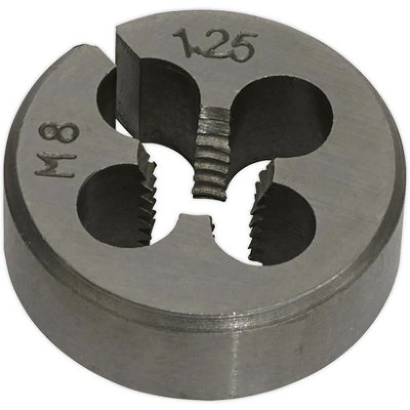 Image of Loops M8 x 1.25mm Metric Split Die - Quality Steel - Bar / Bolt Threading Bit & Case Metallics