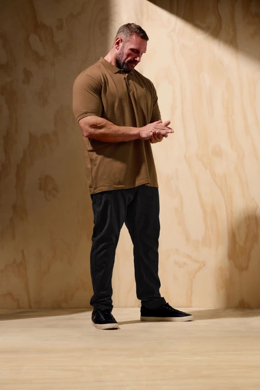 Image of BadRhino Core Polo Shirt Brown