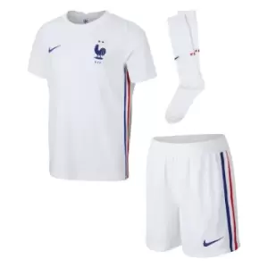 Image of 2020-2021 France Away Nike Little Boys Mini Kit