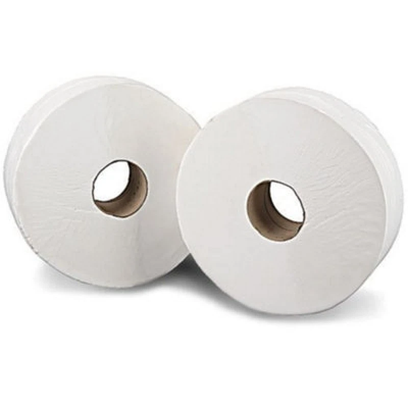 Image of 2Work Mini Jumbo Toilet Roll 2-Ply (12 Pack) KF03811