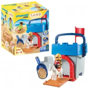 Image of Playmobil SAND Knight's Castle Sand Bucket For 18+ Months (70340)